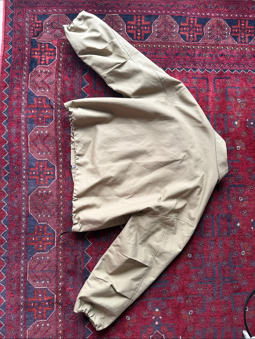 Agolde Laurie Green Bomber Cotton Jacket with toggles - Picture 9 of 10